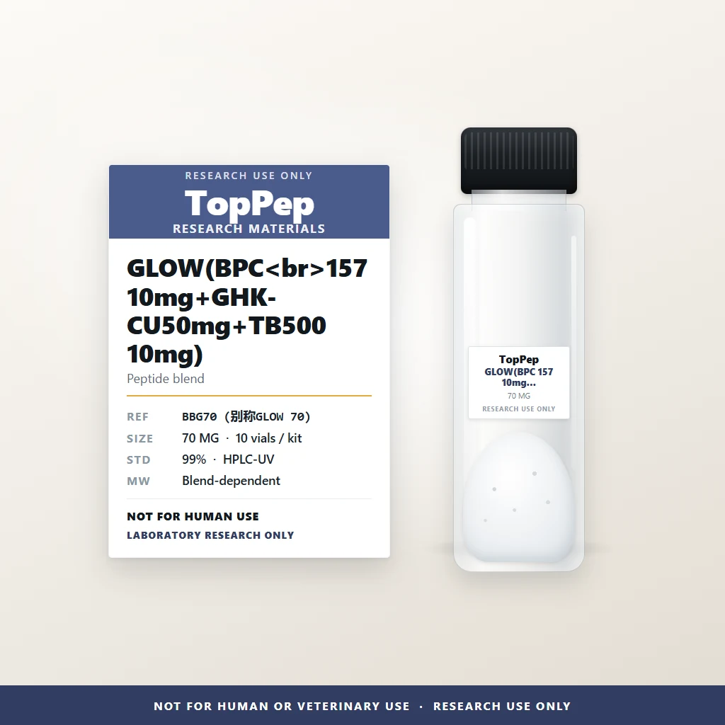 BBG70 (also GLOW 70) — Peptide blend reference material
